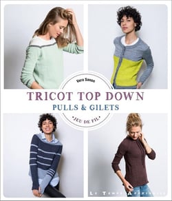 Tricot top down - pulls & gilets