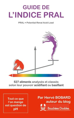 Gide de l'indice pral (potential renal acid load) - 527 aliments analysés et classés selon leur pouvoir acidifiant ou basifiant