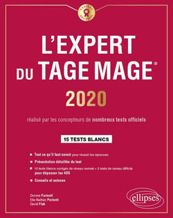 L'expert du TAGE MAGE - 15 tests blancs (édition 2020)