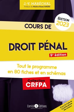 Cours de droit pénal : tout le programme en 80 fiches (édition 2023)