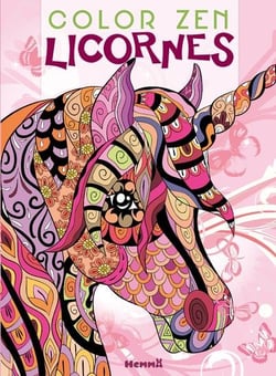 Color Zen Licornes (Fond printanier)