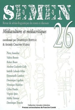 Semen n.26 : médiacultures et médiacritiques