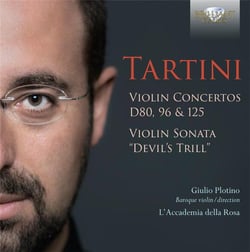 Giuseppe Tartini : Concertos et sonate pour violon