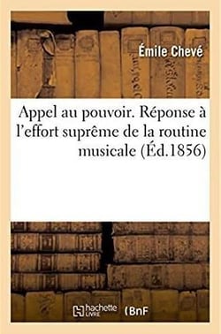 Appel au pouvoir. reponse a l'effort supreme de la routine musicale
