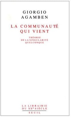 La communauté qui vient : Théorie de la singularité quelconque