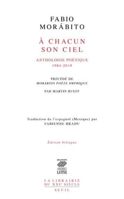 À chacun son ciel : anthologie poétique (1984-2019)