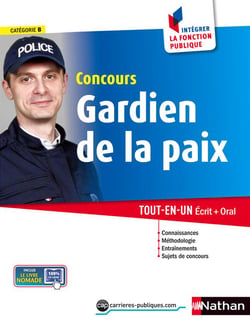 Concours gardiens de la paix - catégorie B (édition 2015)