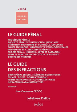 Guide pénal : Guide des infractions (édition 2024)