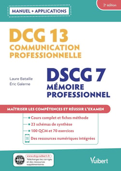 DCG 13 : communication professionnelle - mémoire professionnel avec applications