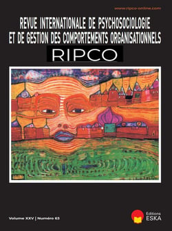 L'EXPERT AU SEIN DES ORGANISATIONS : DEFINITION ET CADRAGE THEORIQUE-RIPCO 63 : REVUE INTERNATIONALE DE PSYCHOSOCIOLOGIE-RIPCO VOL XXV N°63