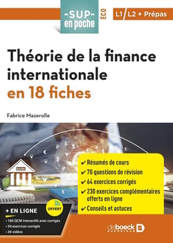 Sup en poche : Théorie de la finance internationale en 18 fiches : Pour L1, L1, prépas