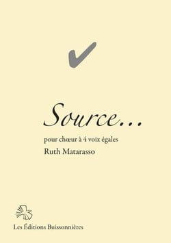 Source... pour choeur à 4 voix égales