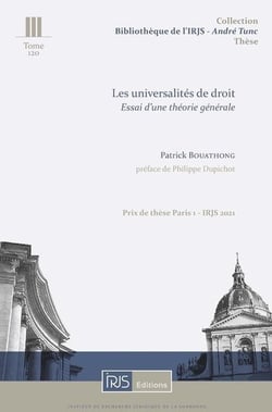 Les universalites de droit - essai d'une theorie generale