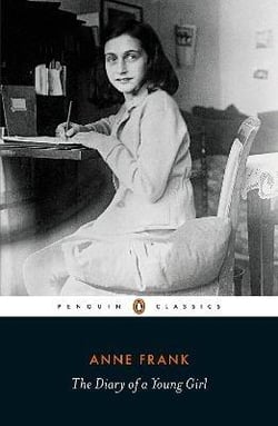 Anne frank the diary of a young girl (black and white cover) /anglais