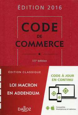 Code de commerce (édition 2016)