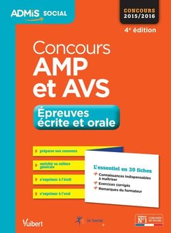 Concours amp et avs - épreuves écrite et orale - fiches 2015-2016 (4e édition)