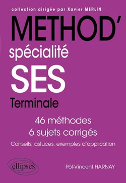Méthod'SES : Spécialité Sciences économiques et sociales - Terminale.