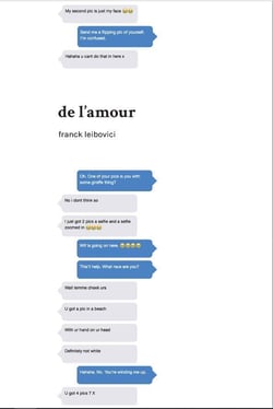 Franck leibovici de l'amour