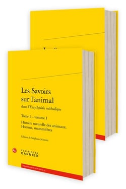 Les savoirs sur l'animal dans l'Encyclopédie méthodique t.1