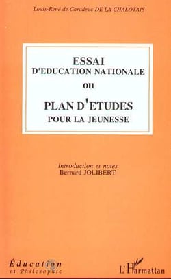 Essai d'éducation nationale ou plan d'études pour la jeunesse