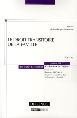 Le droit transitoire de la famille