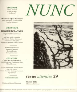Revue nunc n.29 : dossier Belà Tarr
