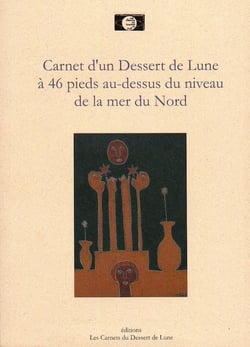 Carnet d'un dessert de lune à 46 pieds au-dessus du niveau de la mer du nord