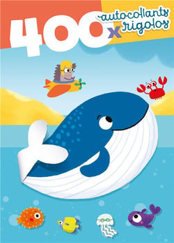 Couverture rose baleine 400 autocollants