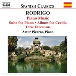 Joaquim Rodrigo Musique Pour Piano (Volume 2)