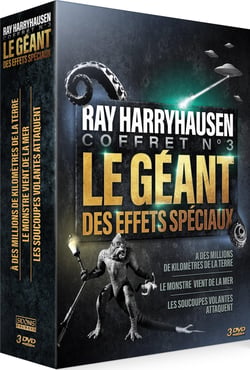 Ray Harryhausen - Coffret n° 3 : Le Monstre vient de la mer + Les Soucoupes volantes attaquent + À des millions de kilomètres de la terre