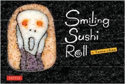 Smiling sushi roll