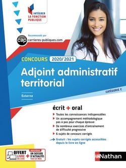 Concours adjoint administratif territorial - catégorie C (édition 2020/2021)