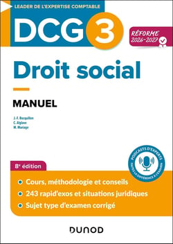 DCG 3 : Droit social - Manuel (édition 2026/2027)