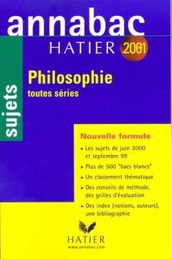 Annabac - philosophie toutes series - sujets 2001