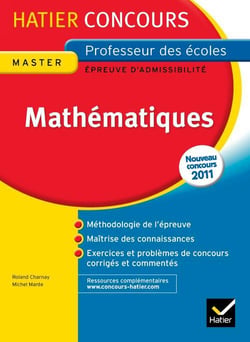 Mathématiques - épreuve écrite d'admissibilité - master professeur des écoles - concours 2013