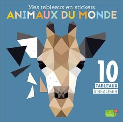 Mes tableaux en stickers : animaux du monde