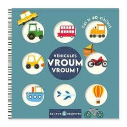 Tourne et découvre : Véhicules vroum vroum