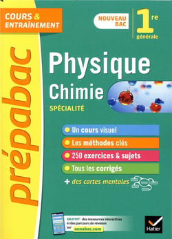 Prépabac cours & entraînement : physique-chimie - 1re, spécialité (édition 2019)