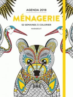Agenda animaux 52 semaines à colorier (édition 2018)