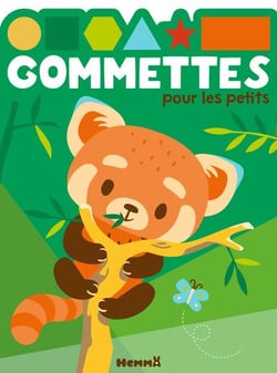 Gommettes pour les petits - panda roux