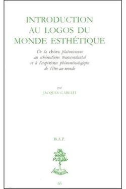 BAP n°65 - Introduction au logos du monde esthétique - De la chôra platonicienne au schématisme transcendanta