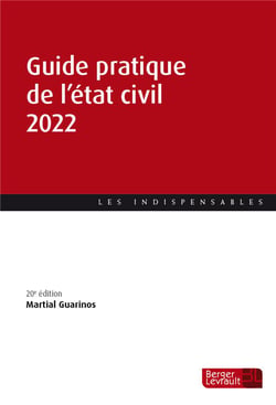 Guide pratique de l'état civil (édition 2022)