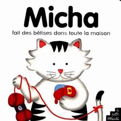 Micha fait des betises dans toute la maison