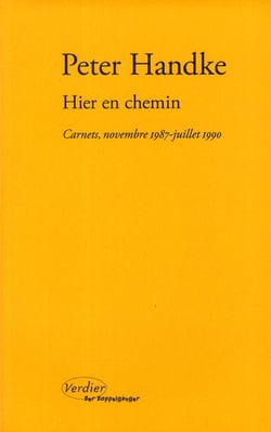 Hier en chemin - carnets, novembre 1987-juillet 1990