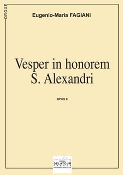 Vesper in honorem S. Alexandri pou orgue