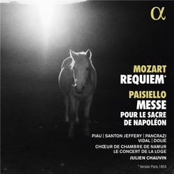 Mozart : Requiem - Paisiello : Messe pour le sacre de Napoléon