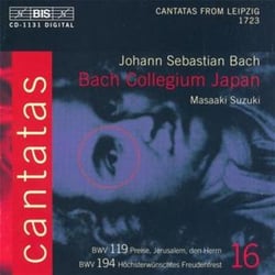 Cantatas /vol.16