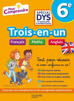 Pour comprendre toutes les matières : français, maths, anglais - 6e - spécial DYS