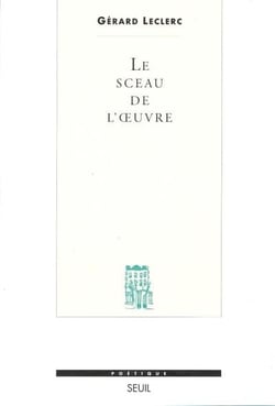 Revue poétique : le sceau de l'oeuvre