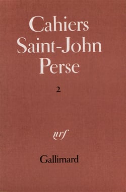 Cahiers saint-john perse